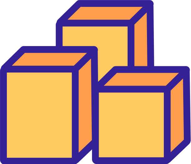 纸板箱图标孤立的轮廓符号图片下载