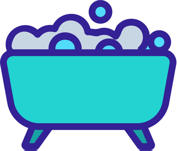 浴标孤立轮廓符号图片下载