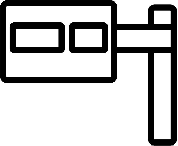 收费公路图标孤立轮廓符号图片下载
