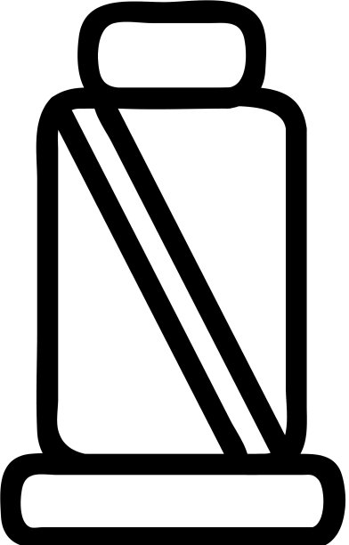 安全带图标孤立轮廓符号图片下载