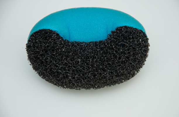 黑色的厨房海绵，细节，背景图片下载