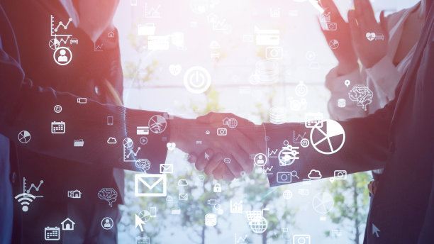 商业网络的概念。群商人。团队合作。人力资源。图片下载