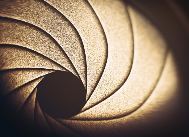 光学镜头隔膜微距摄影图片下载