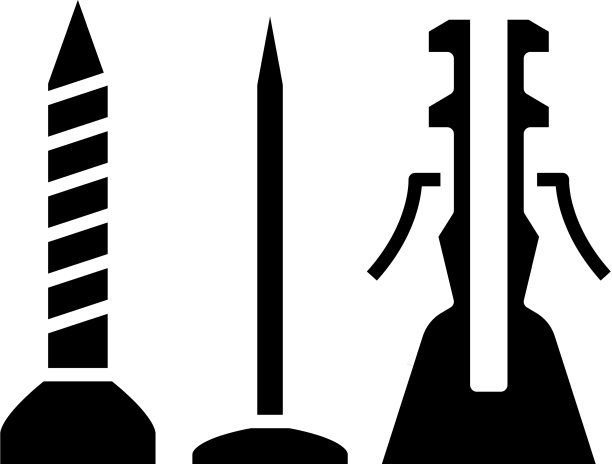 指甲设置黑色图标概念图片下载