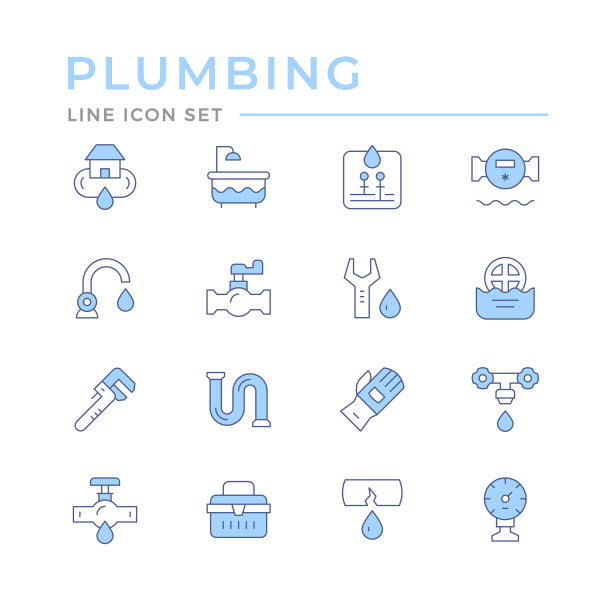 设置颜色线图标管道图片下载