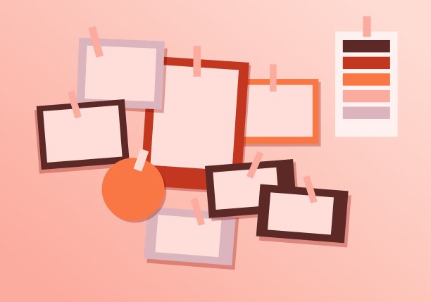 董事会情绪模板。现代品牌情绪概念设计模板。图片下载