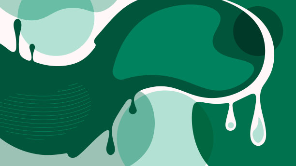 抽象滴波无缝几何图案，色彩鲜艳的翡翠色图片下载