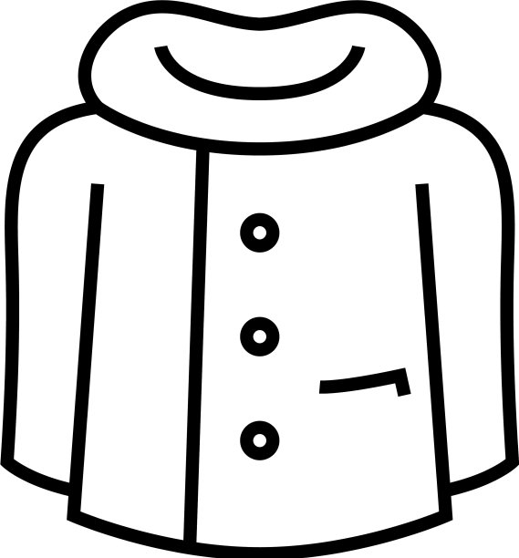 外套线图标概念标志轮廓图片下载