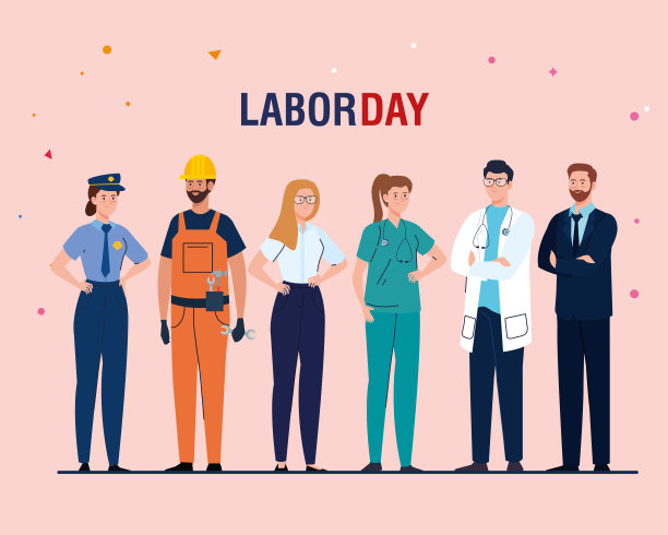 男女工人矢量设计图片下载