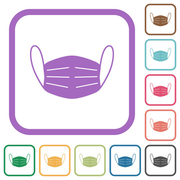 医用口罩简单图标图片下载