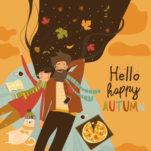 一对幸福的情侣躺在草地上图片下载