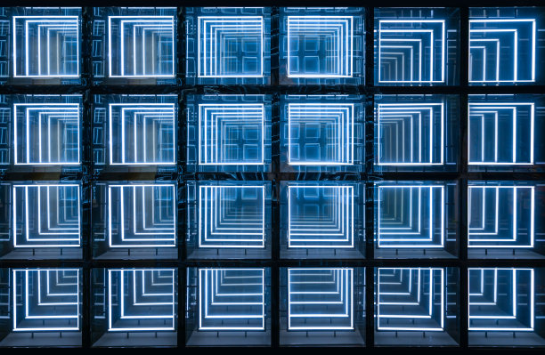 抽象黄色荧光背景墙图片下载