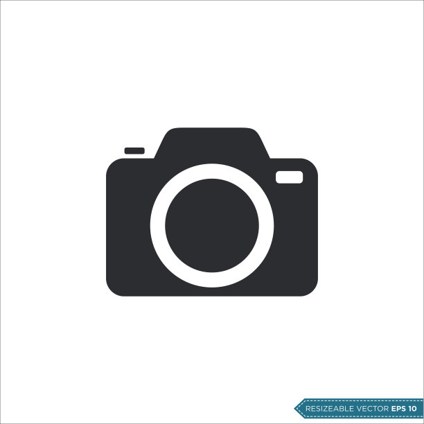 相机时尚图标矢量模板插图设计图片下载