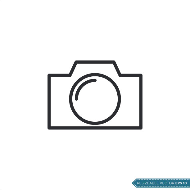 相机潮流图标矢量模板插图设计图片下载