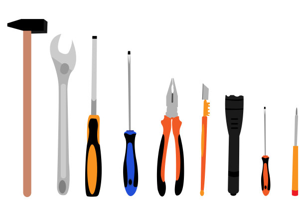 一套修理工具。图片下载