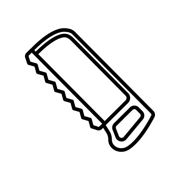 钢锯图标设计，平面风格的图标收集图片下载