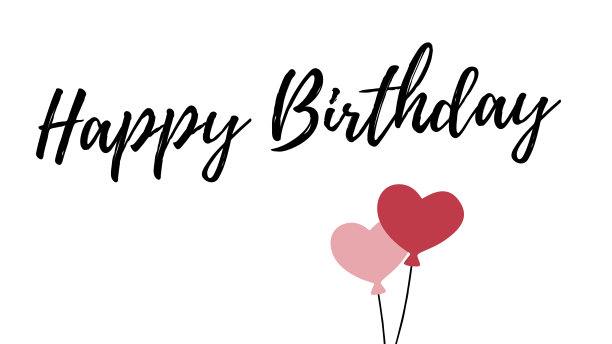 生日快乐文字书法图片下载