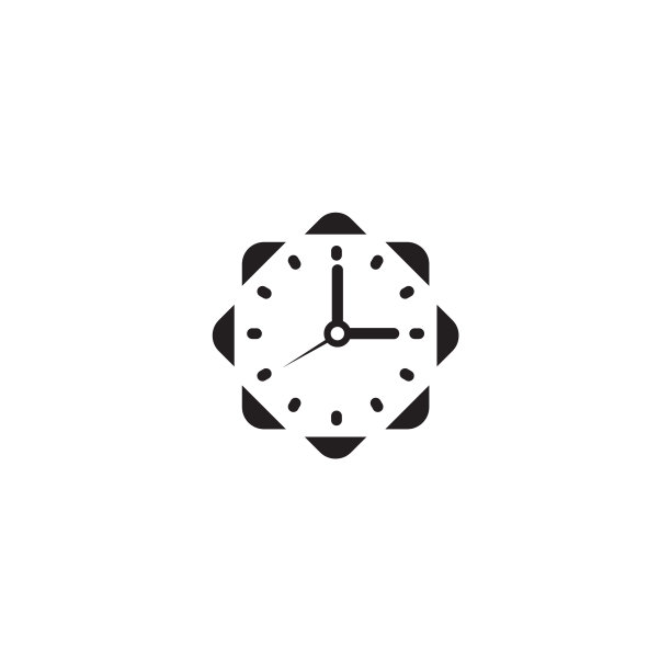 时钟图标Logo设计模板图片下载