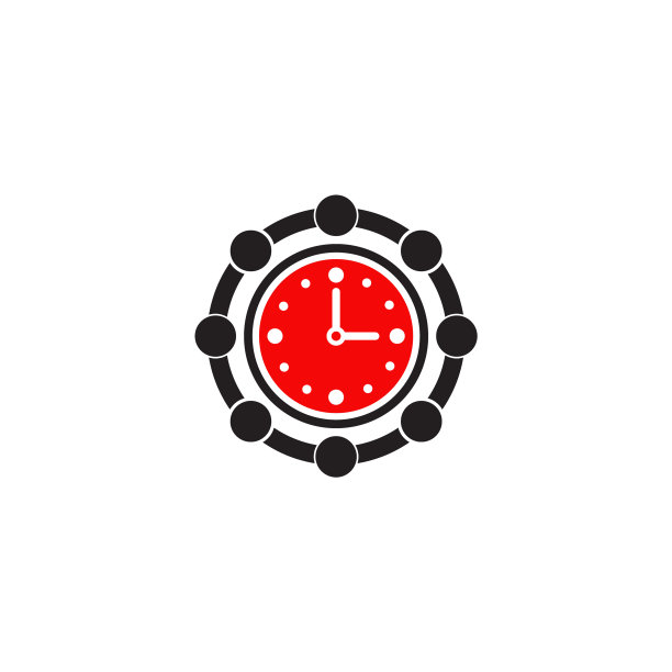 时钟图标Logo设计模板图片下载