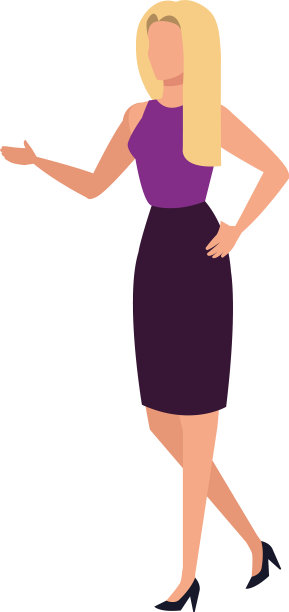 金发女商人的化身图片下载