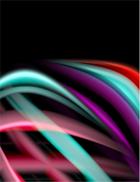 丝绸光滑的线条上的黑色液体液体的颜色图片下载