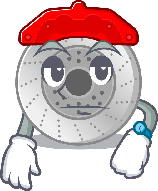 卡通人物设计汽车刹车一上图片下载