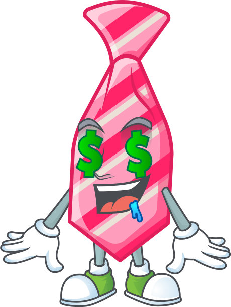 幸福富有的粉色条纹系着金钱眼图片下载