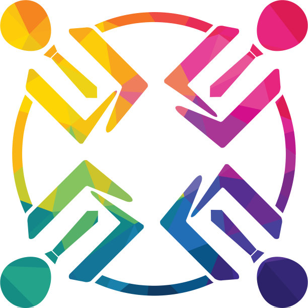 社区抽象的标志图片下载