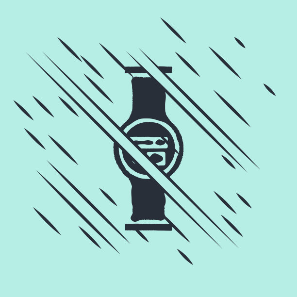 黑色水表与管道图标隔离图片下载