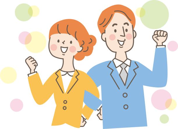 微笑的年轻男女交叉着胳膊图片下载