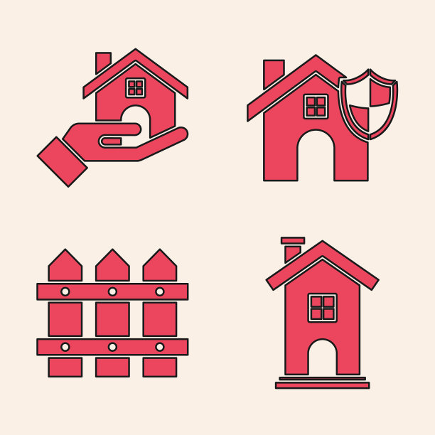 把房产经纪人家的象征，盾牌和图片下载