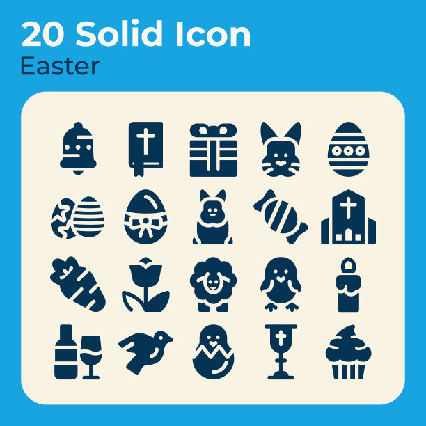 设置复活节图标主题束装饰图片下载