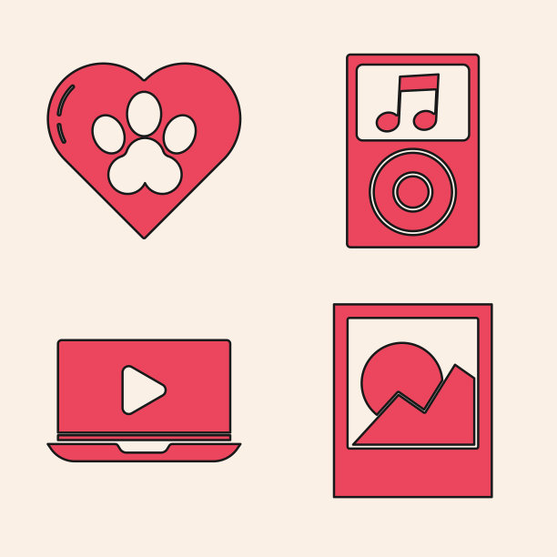 用动物脚印来装饰相框图片下载