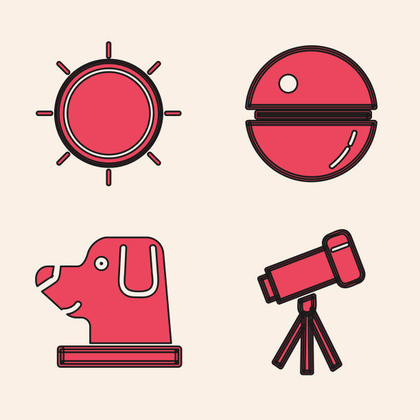 设置望远镜太阳死星和狗图片下载