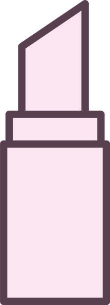 孤立的口红线条风格图标设计图片下载
