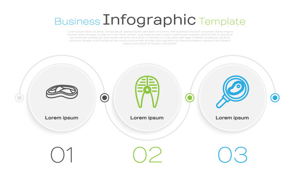 排排牛排、鱼肉、肉排和肉排图片下载
