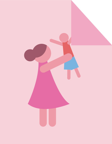 母亲与儿子内纸填充样式图标图片下载