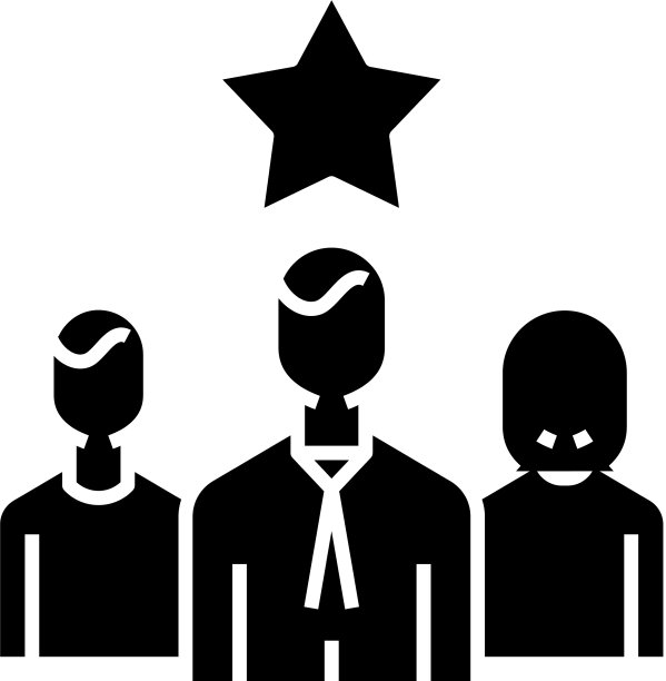 成功团队黑色图标概念图片下载