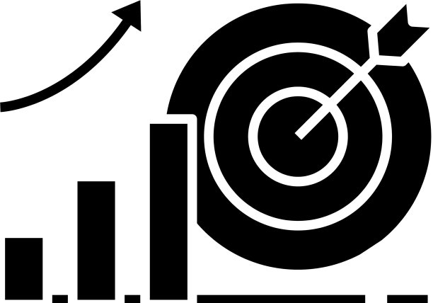 瞄准黑色图标概念图片下载