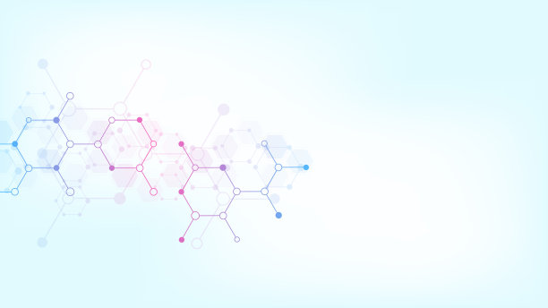 分子的抽象背景。分子结构或化学工程，基因研究，创新技术。科学的、技术的或医学的概念图片下载