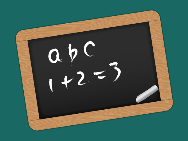 木制框架的黑板图片下载