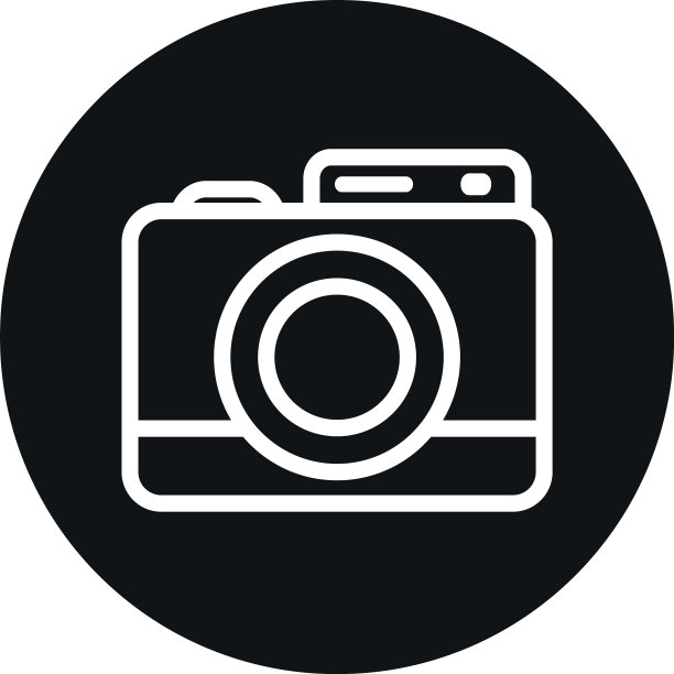 相机设备线块式图标设计图片下载