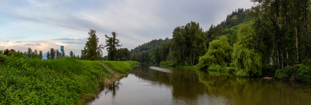 美丽的苏玛斯河全景图片下载