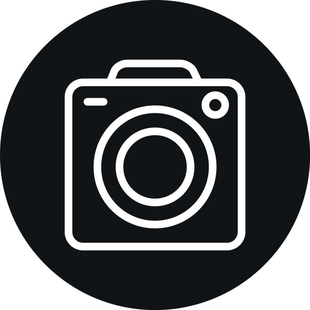 相机设备线块式图标设计图片下载