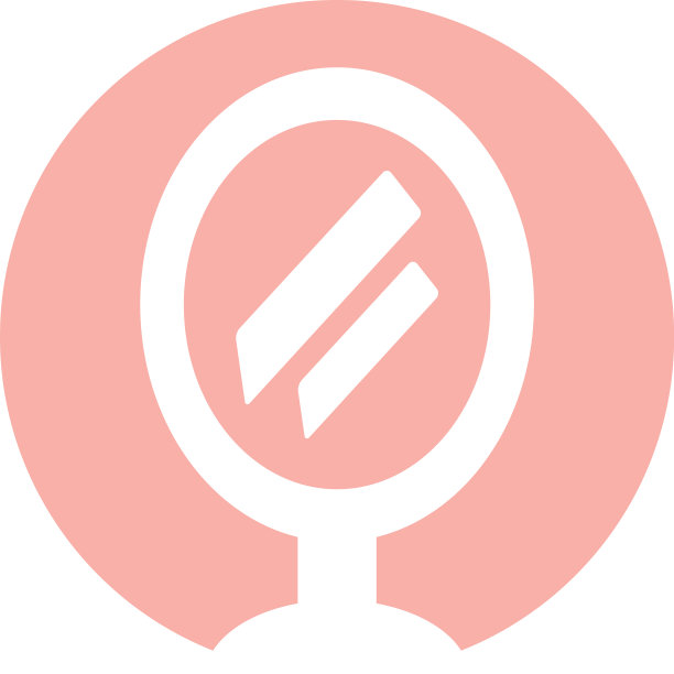 镜像剪影风格图标设计图片下载