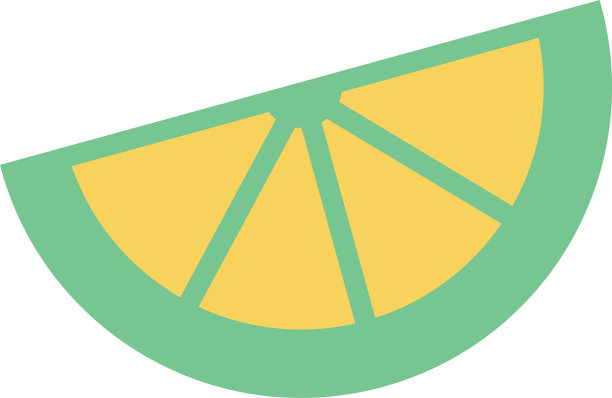 孤立的柠檬水果平面风格图标设计图片下载