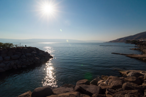 加利利海上的阳光图片下载