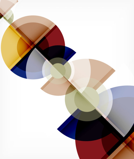 抽象背景圆和三角形设计图片下载