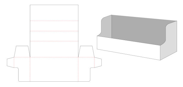 瓦楞显示模切模板图片下载