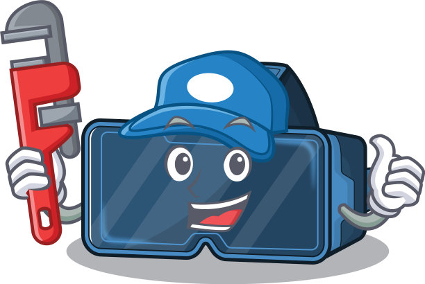 酷水管工vr虚拟现实吉祥物图片图片下载